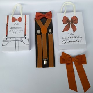 Kit para daminha e pajem terracota em Oferta na Shopee