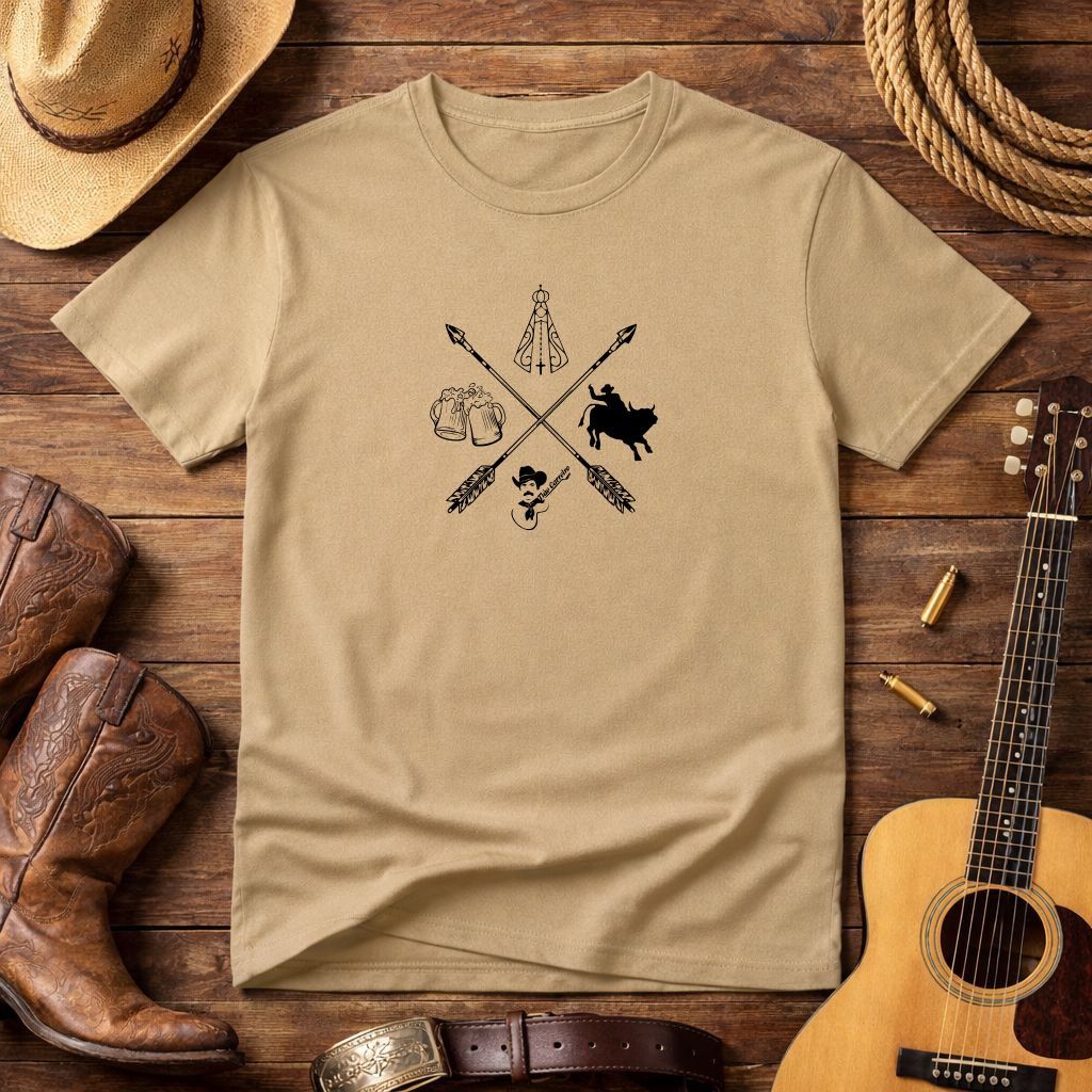 Camiseta Camisa Blusa Unissex Agro Fé Boiadeiro Tião Carreiro Moda Country Sertanejo Festa de Peão Barretos Rodeio Leve