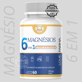 Magnésio Premium 6x1 | Suplemento Alimentar | Uso Diário | 60Cáps | Envio imediato em Oferta na Shopee