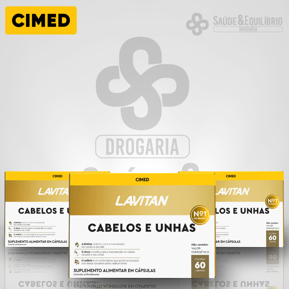 Vitamina Lavitan Cabelos e Unhas Cimed