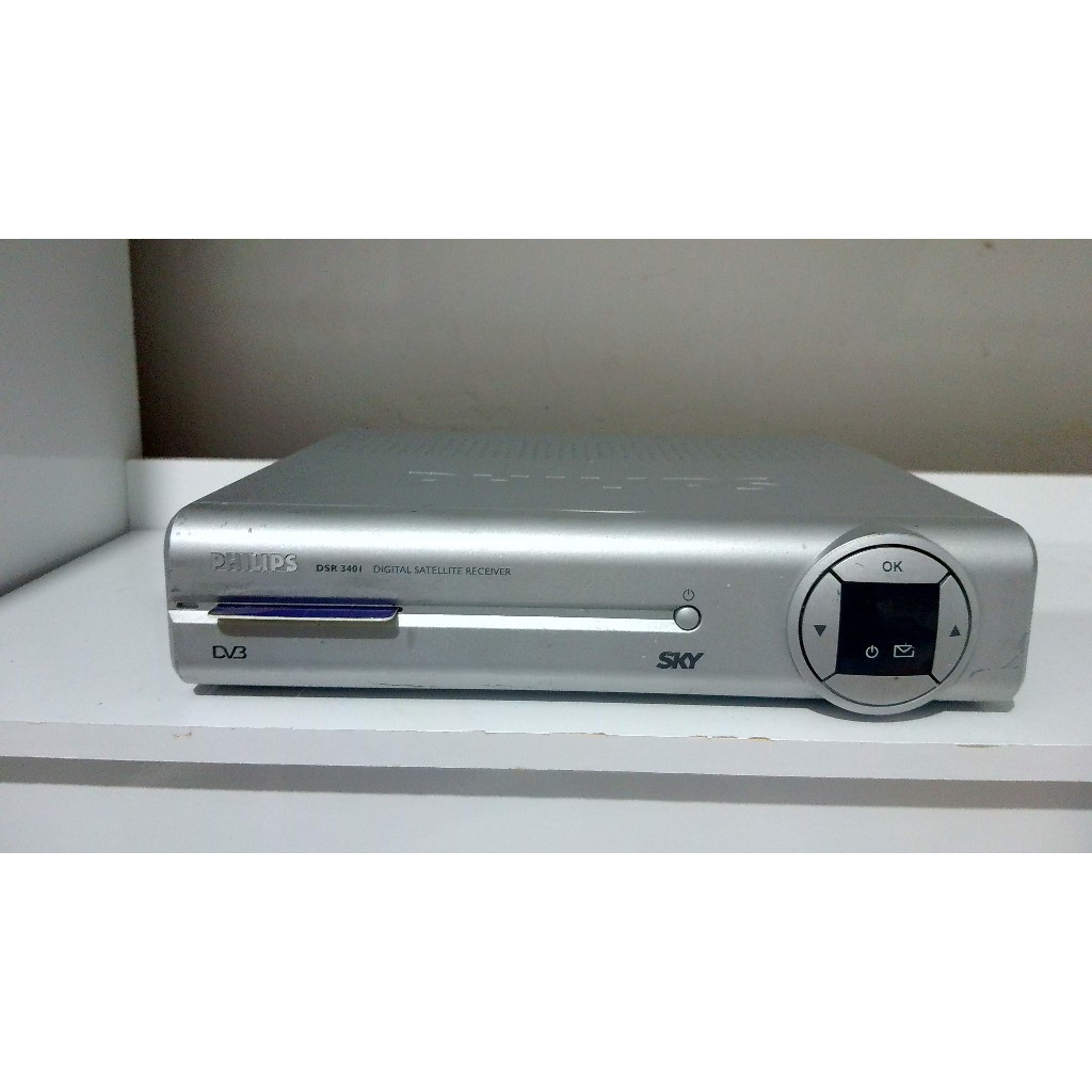 Aparelho Receptor de Satélite de TV Paga SKY Philips DSR3401 (LEIA A DESCRIÇÃO)