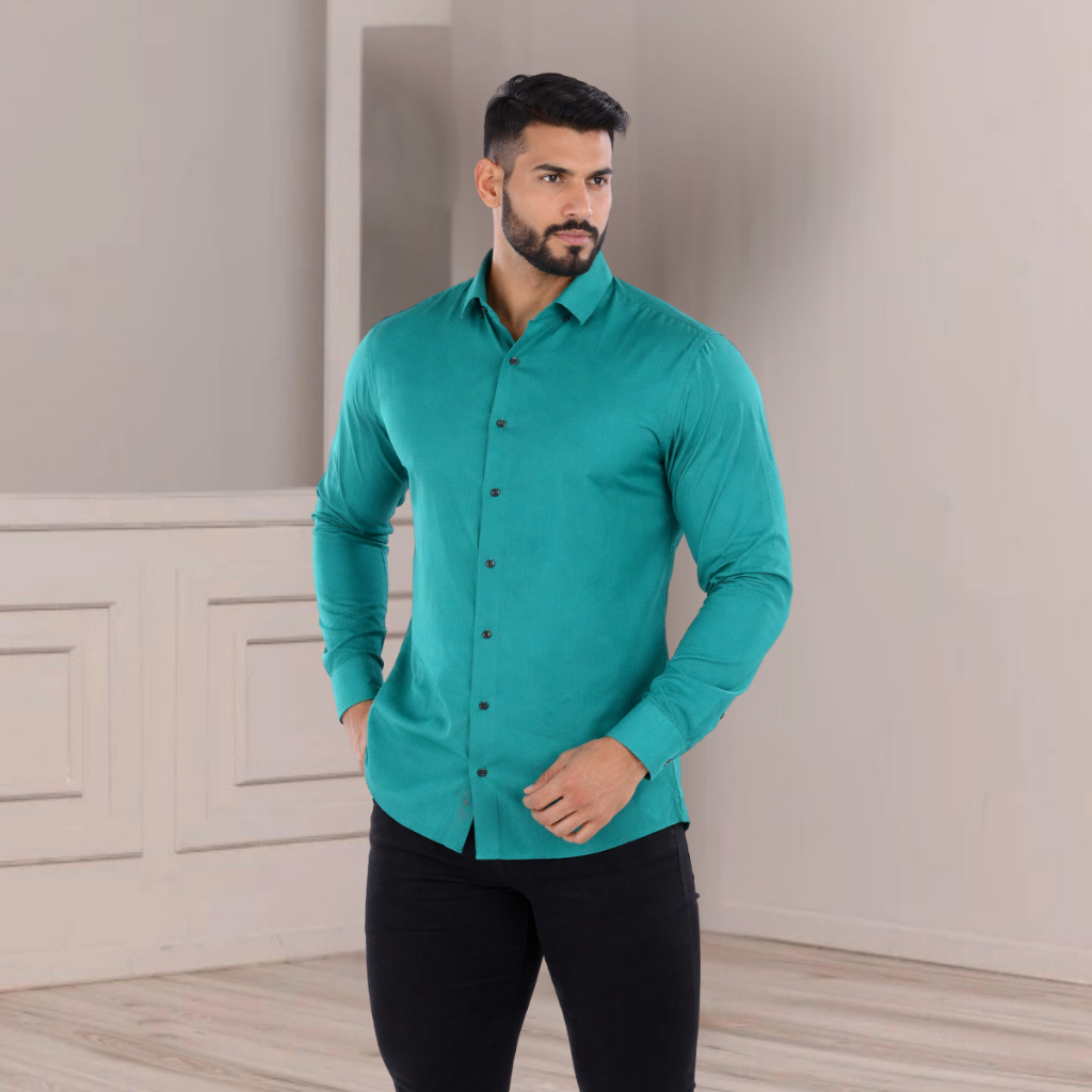 CAMISA SOCIAL MASCULINA TECIDO PREMIUM — imagem 2 de 2