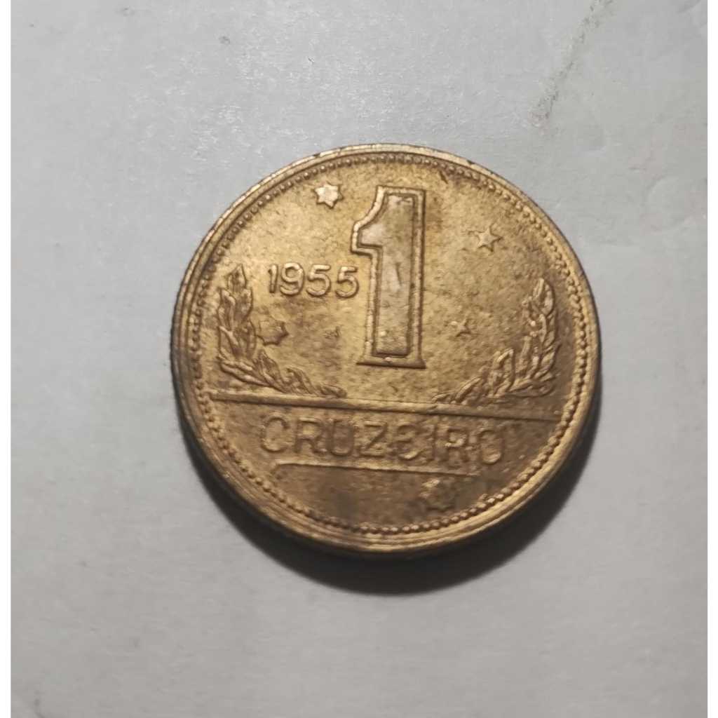 MOEDA 1 CRUZEIRO 1955 - BRONZ.ALUM. SOB/FC - Y0621