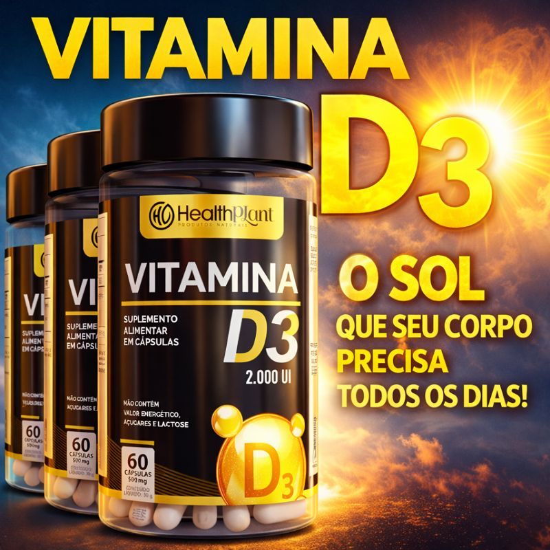 Vitamina D3 SEU SOL EM CAPSULAS | Suporte para  Imunidade e Bem-Estar Diário – Uso Contínuo
