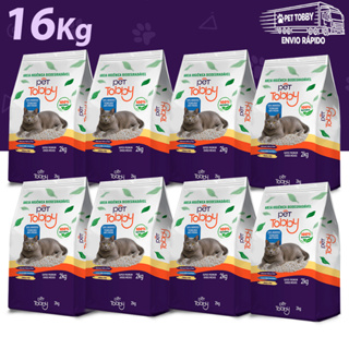 Areia Higiênica Para Gato de Mandioca 8kg e 16kg Pet Tobby Biodegradável Areia de Gato Sustentável em Oferta na Shopee