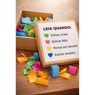 Caixinha “Leia Quando” Motivacional com 100 Mensagens | Presente Criativo e Inspirador em Oferta na Shopee