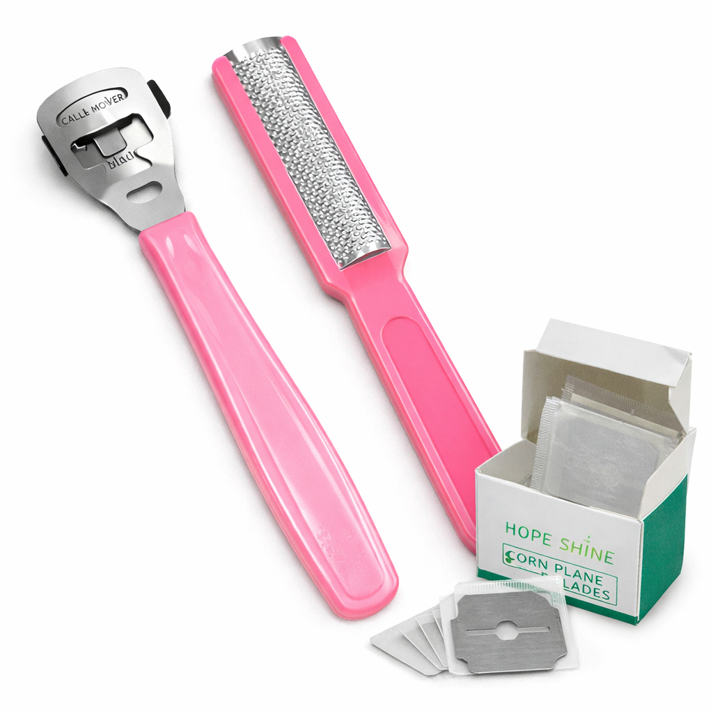 Kit Pedicure Profissional Removedor de Calos com Lixa + 4 Lâminas para Cuidados com os Pés em Oferta na Shopee