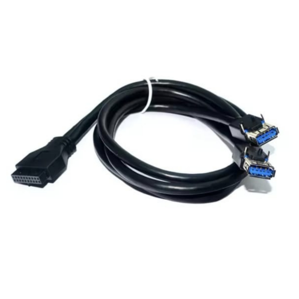 Cabo interno de painel frontal USB 3.0 placa mãe 19/20 pinos extensão divisor USB fêmea (30 e 60 cm)