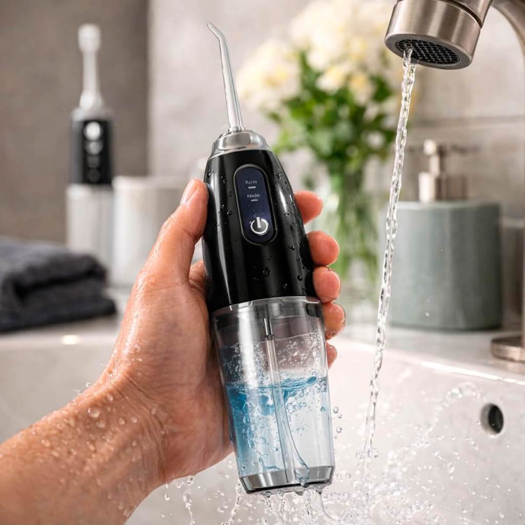 Irrigador Oral Portátil com 4 Bicos Alta Pressão