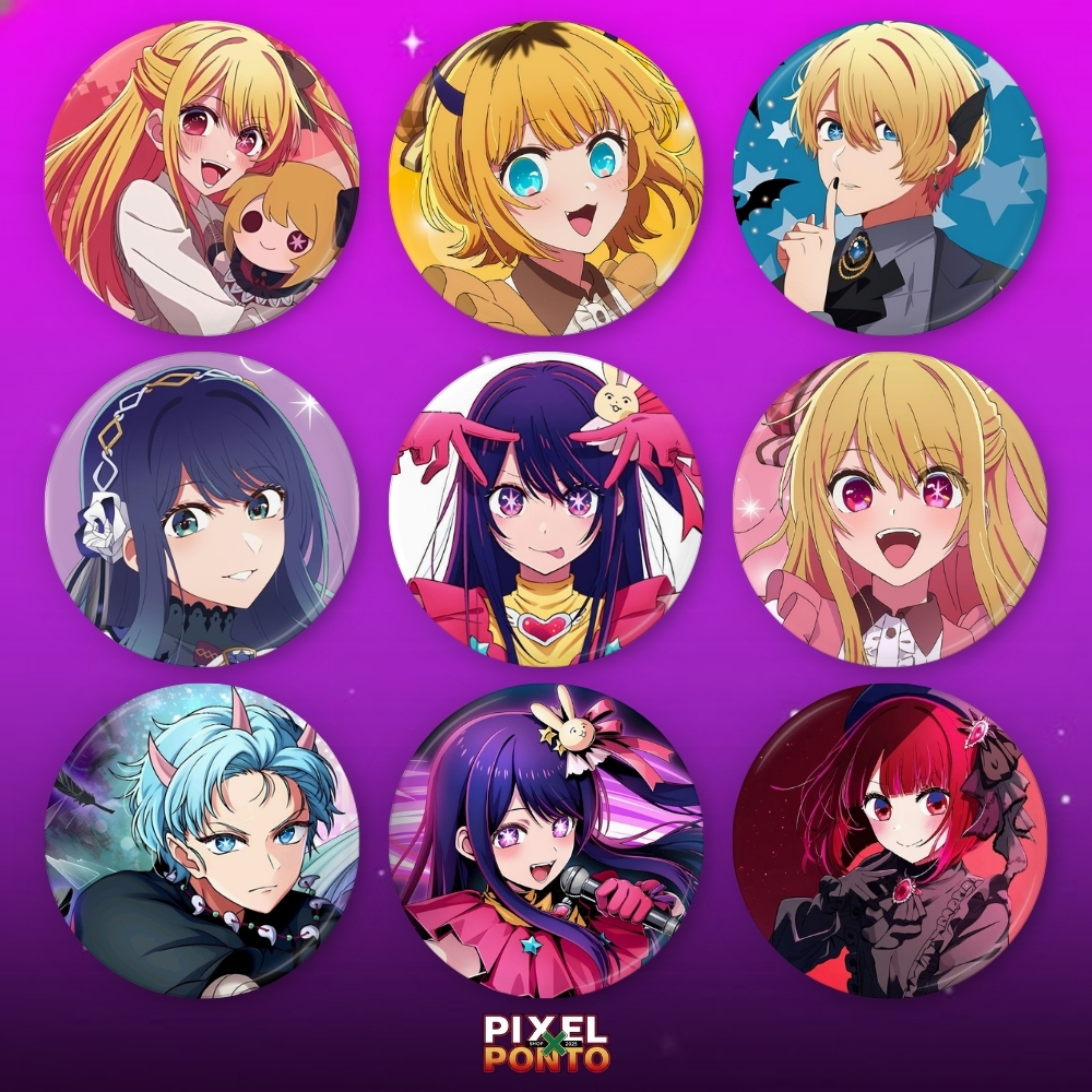 Bottons Oshi no Ko Anime Ai Hoshino Bottom - Botons - Buttons Broche para Mochila Idol