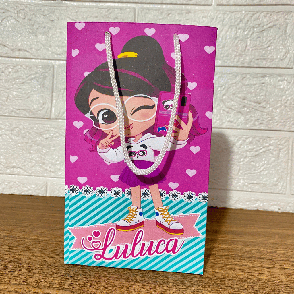 KIT PEGUE E MONTE SACOLINHAS  para Festa  Lembrancinhas Aniversário  LULUCA em Oferta na Shopee