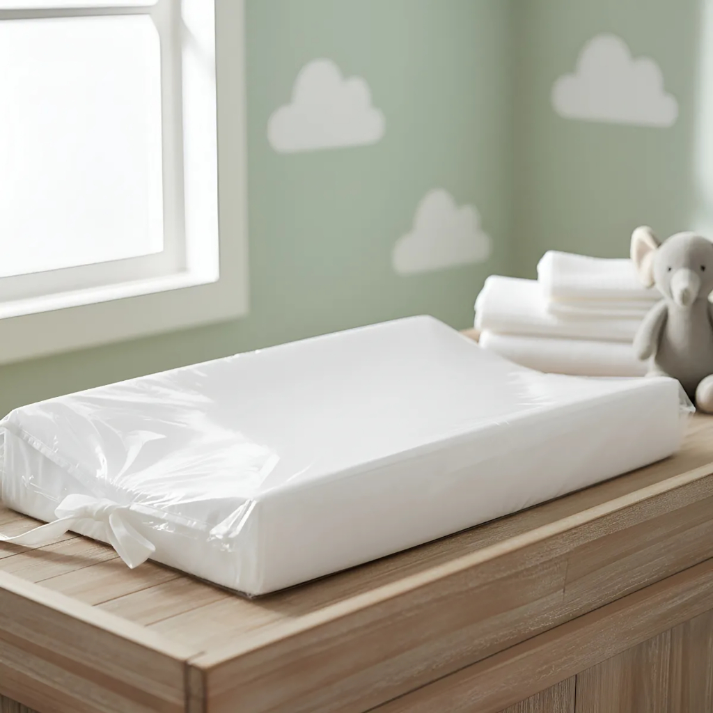 TROCADOR DE BEBÊ ANATÔMICO IDEAL PARA CÔMODA ESPUMA RESISTENTE E CAPA PLASTICA DE PVC MENINA MENINO em Oferta na Shopee