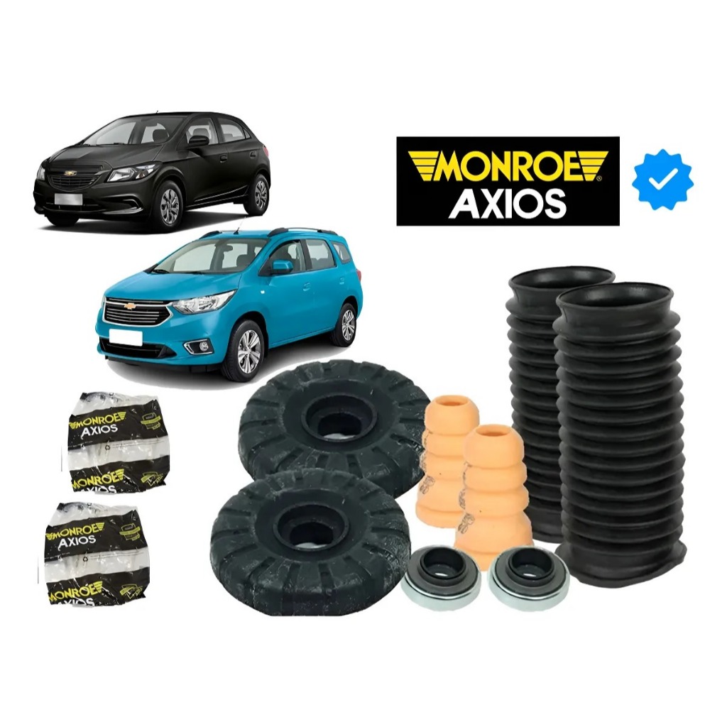 kit Coxim Batente Rolamento Amortecedor Onix Prisma Spin Cobalt original Axios 2013 ate 2019