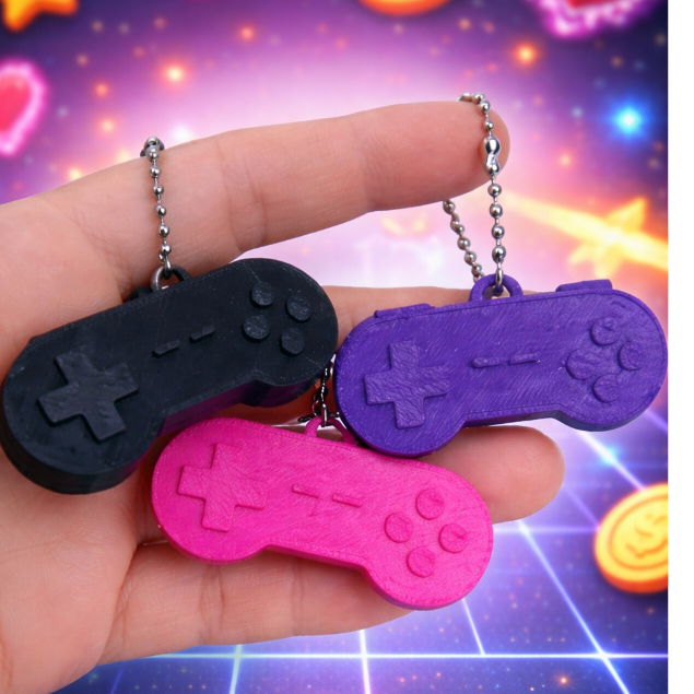 Chaveiro Controle Gamer Retrô – Mini Game Clássico | Presente para Amantes de Games controle decoração