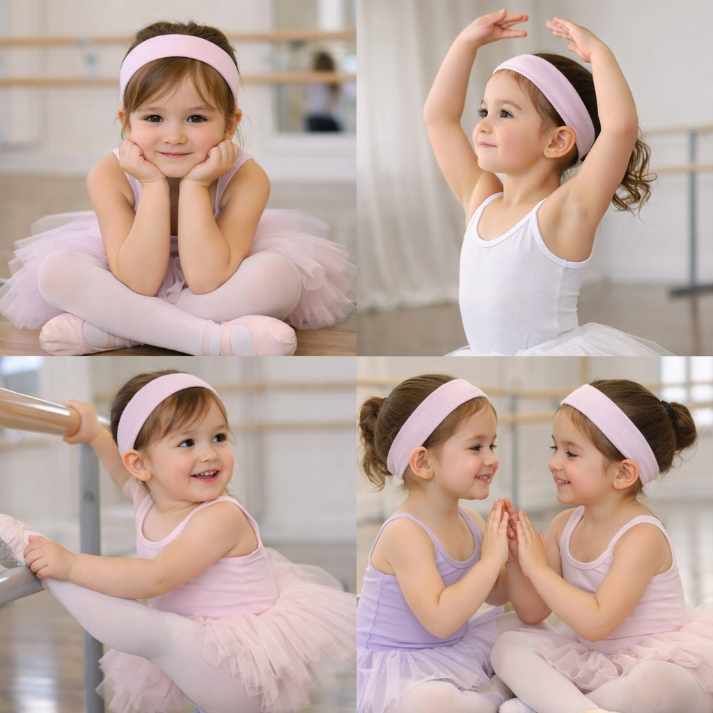 Faixa de Cabelo Infantil Linda e Confortável - ballet / jazz / dança em Oferta na Shopee