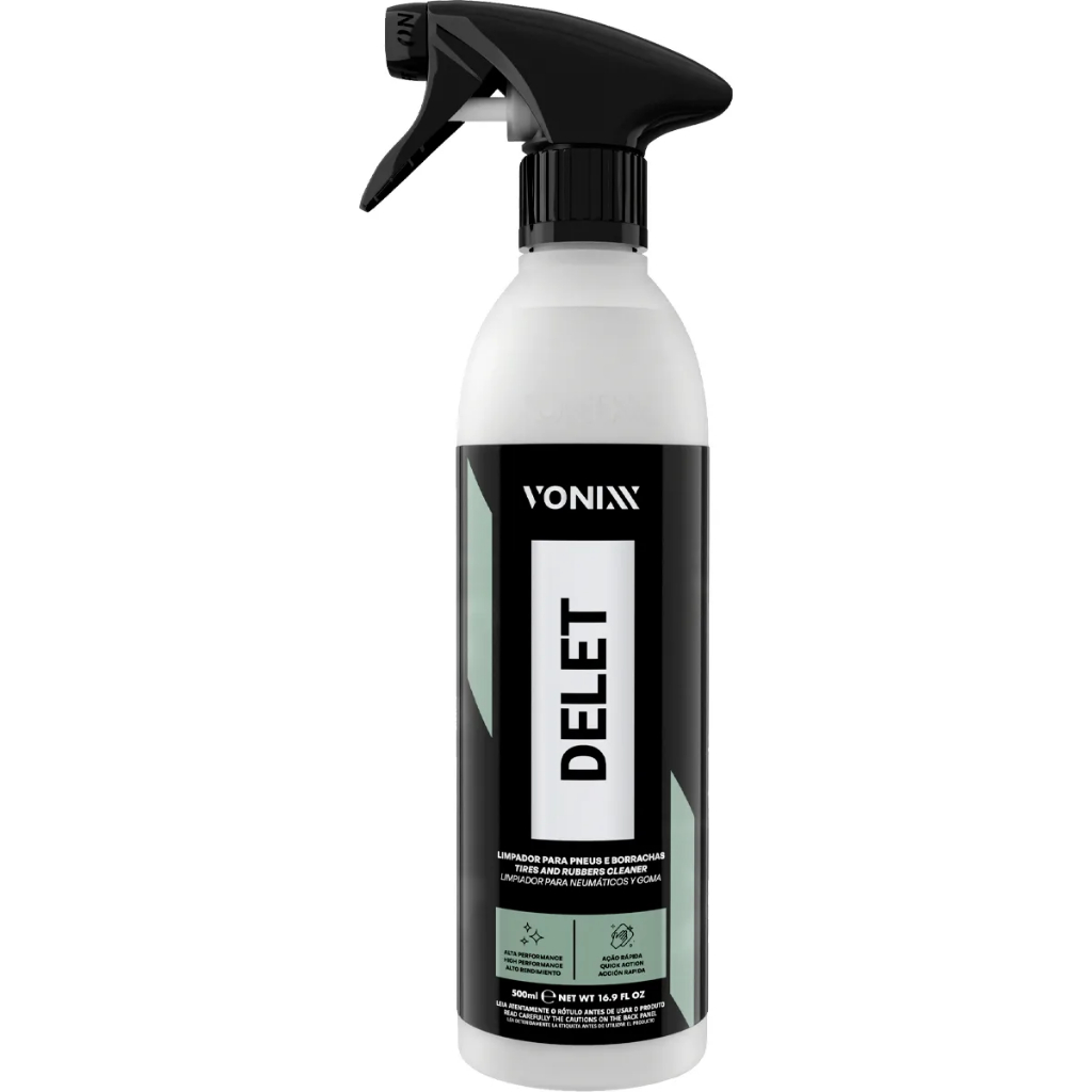Limpador Delet Spray Para Pneus Borrachas 500ml Vonixx