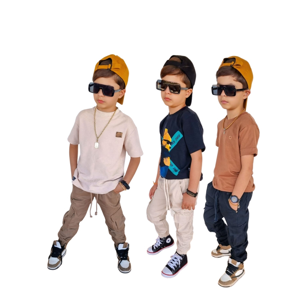 Detalhes do Calça Cargo Infantil juvenil menino Masculina Jogger com Bolsos Confortável Estilosa