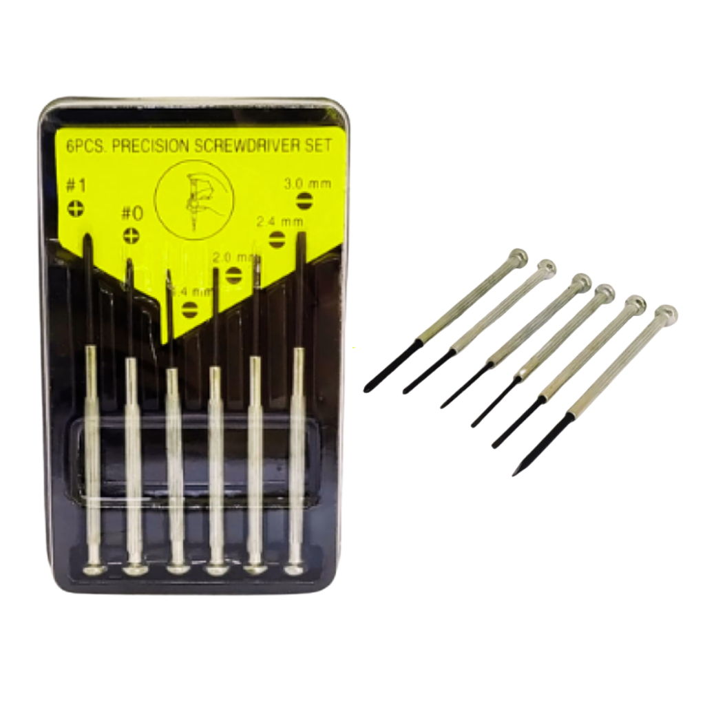 Kit Chave de Precisão Jogo com 6 Peças Fenda Phillips Magnética para Eletrônicos e Pequenos Reparos
