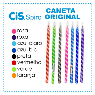 Caneta Esferográfica CIS Spiro Com 3, 4 e 6 Unidade em Oferta na Shopee