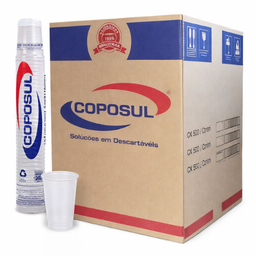 Copo descartável 200ml | Branco | copo para festa c/ 100/200/300/400un.