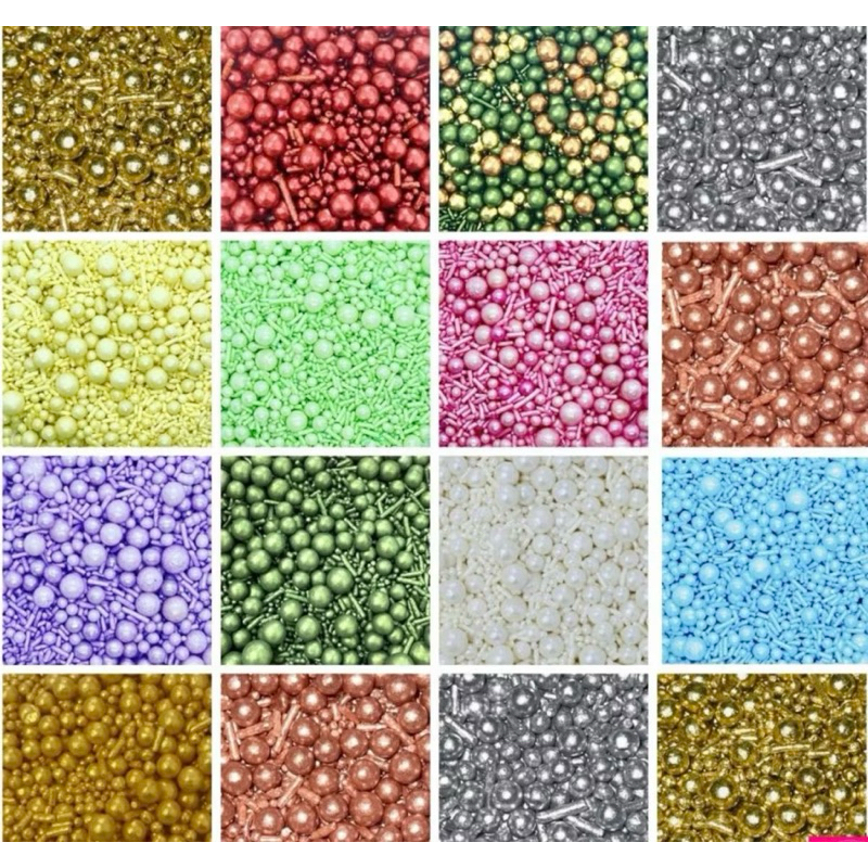 Confeitos de Açúcar Comestíveis Pérolas/Miçangas/Sprinkles