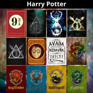 Placa Decorativa MDF (14x20cm ou 20x28cm) Harry Potter - Quadro Parede & Decoração em Oferta na Shopee