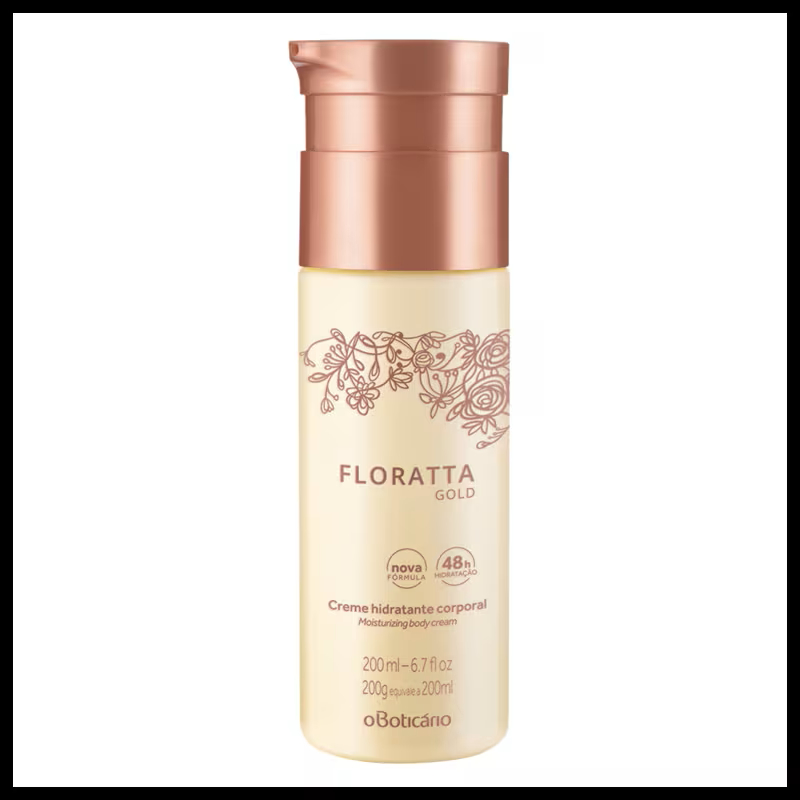 Creme Hidratante Desodorante Corporal Floratta Gold 200ml