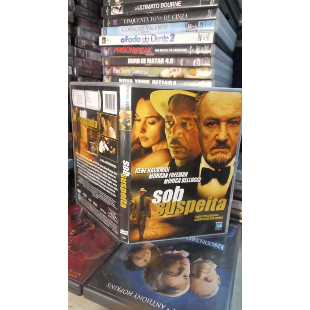Dvd - Sob Suspeita - Gene Hackman Morgan Freeman Monica Bellucci - Impecavel  Dub Leg