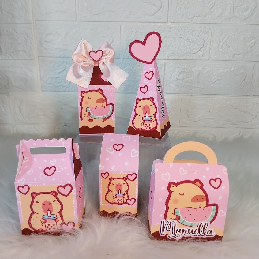 Kit Festa Capivara| Lembrancinhas | Festa infantil | já vai semi MONTADAS – Personalizado – Decoração para Festa