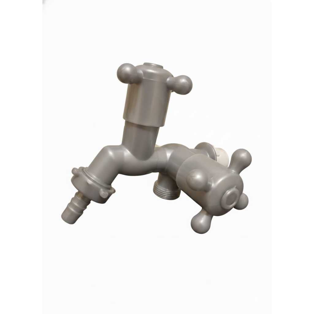 Torneira Crystalina Para Tanque e Máquina 2 Saídas cinza 1/2 - 3/4 em Oferta na Shopee
