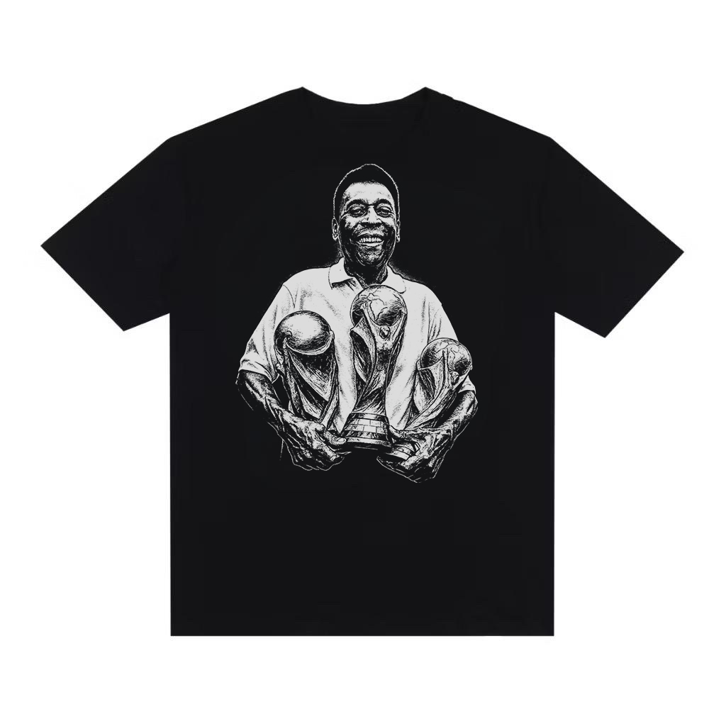 Camiseta Streetwear Camisa Over Oversized Jogador Rei Pelé Santos Copa do Mundo Seleção Brasileira Estilosa Y2K