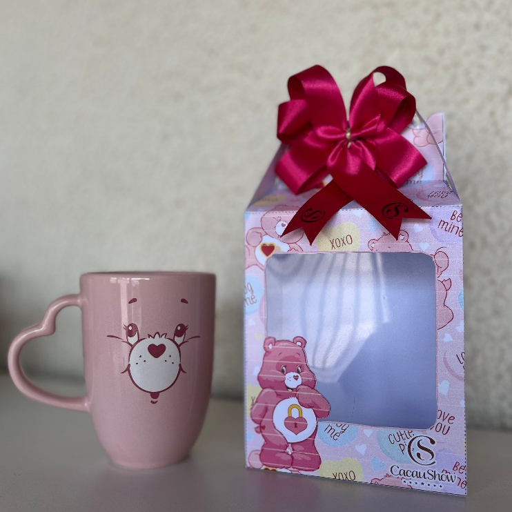 Caneca Ursinhos Carinhosos com Embalagem Personalizada – Ideal para Presente em Oferta na Shopee