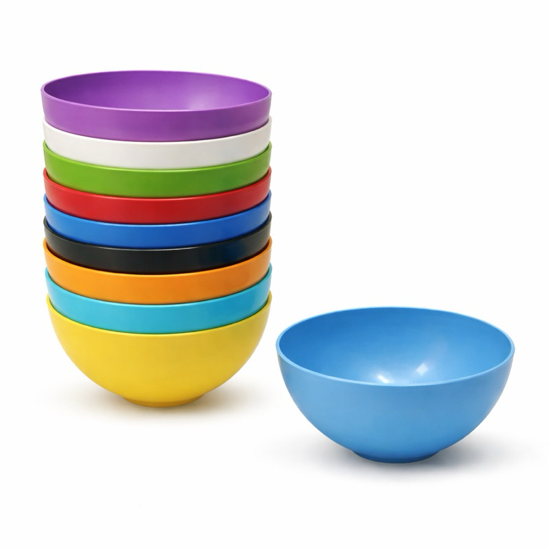 Kit 10 Tigelas Colorida Bowl Cozinha 380ml  Sopa Sobremesa Caldos Gelatinas Açai Porções Sorvetes