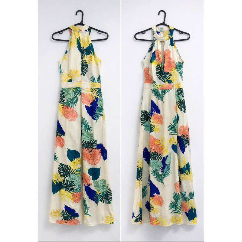 Vestido longo florido