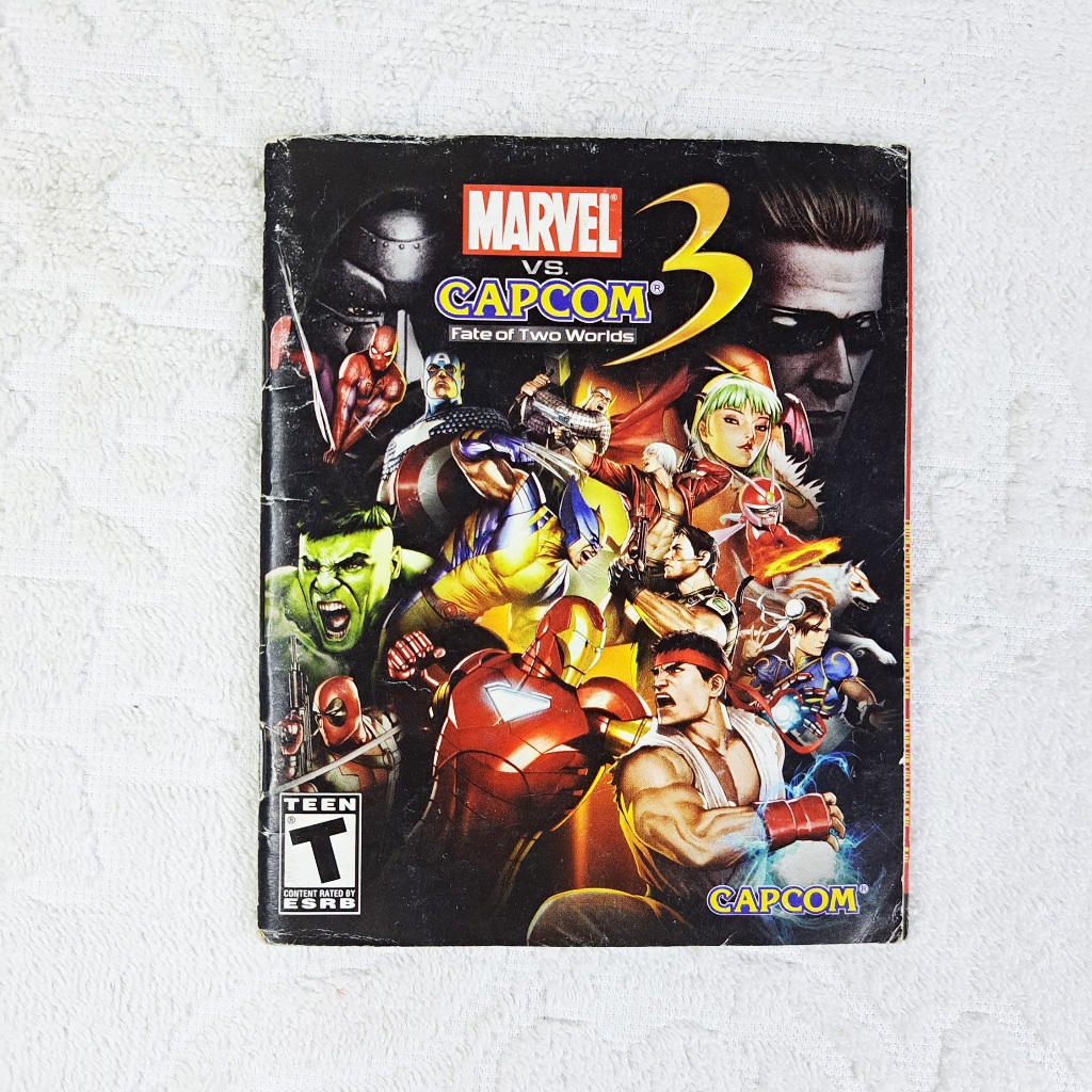 Só Manual Marvel Vs Capcom 3 Fate Of Two Worlds Original Ps3 - Playstation 3