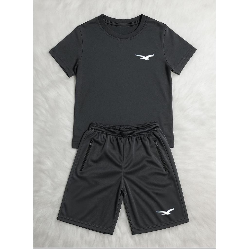 KIT Infantil Camiseta e Bermuda E Juvenil Masculino Com Elástico e BOLSOS  04 á 16 Conjunto Infantil em Oferta na Shopee