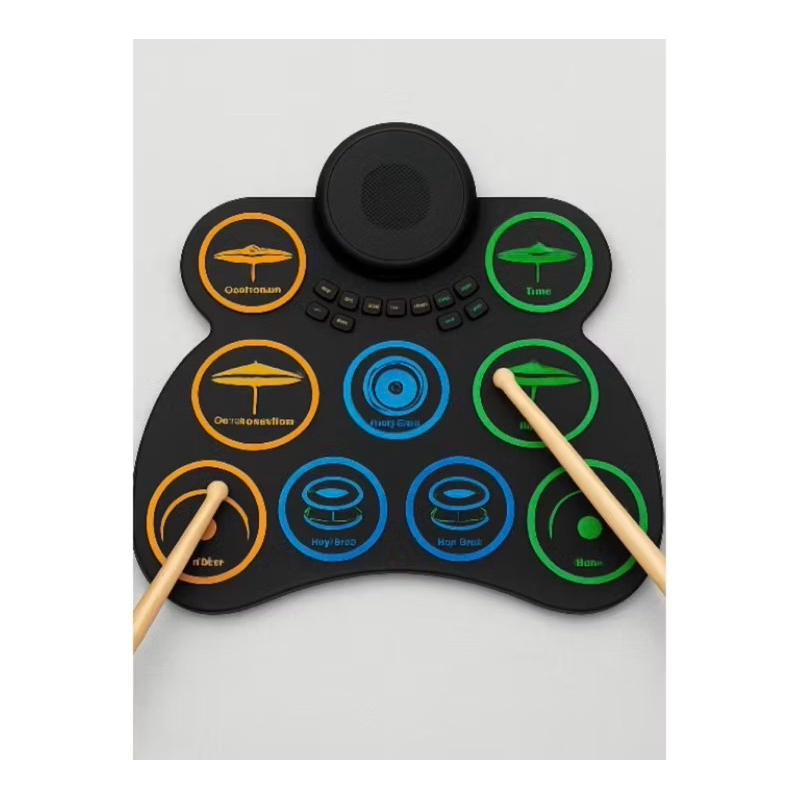 bateria eletrônica portátil, roll UP com pedals e baqueta da marca Tomate MTS 🥁🥁