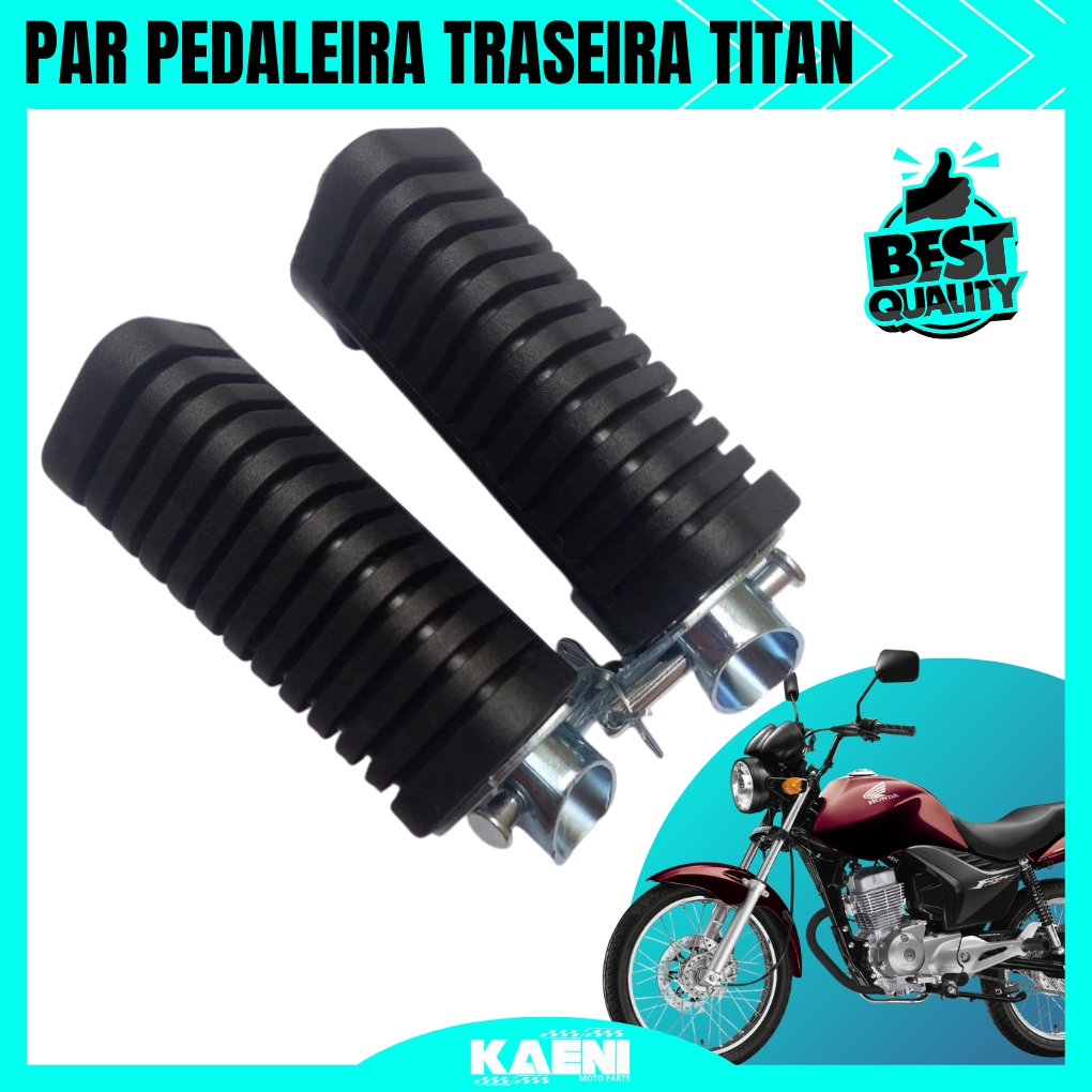 Par Pedaleira Pe Apoio Traseiro Honda CG Titan 125 Titan Fan 150 2000 à 2015 Mix Es Esd Ex em Oferta na Shopee