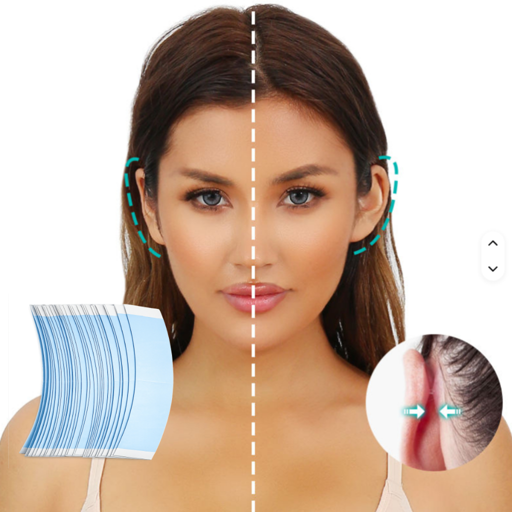 Fita adesiva Correção de Orelhas – Discreta, Confortável e Eficiente, Extra Forte Mini Abas