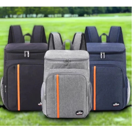 Mochila Térmica Cooler Capacidade 23L Impermeável Portátil Piquenique Quente Frio ref