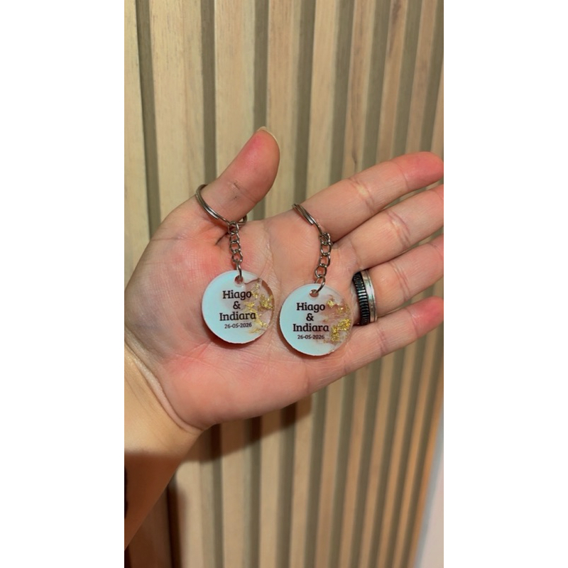Chaveiros de resina personalizados lembrancinha festa aniversário batizado chá revelação 25 a 50un