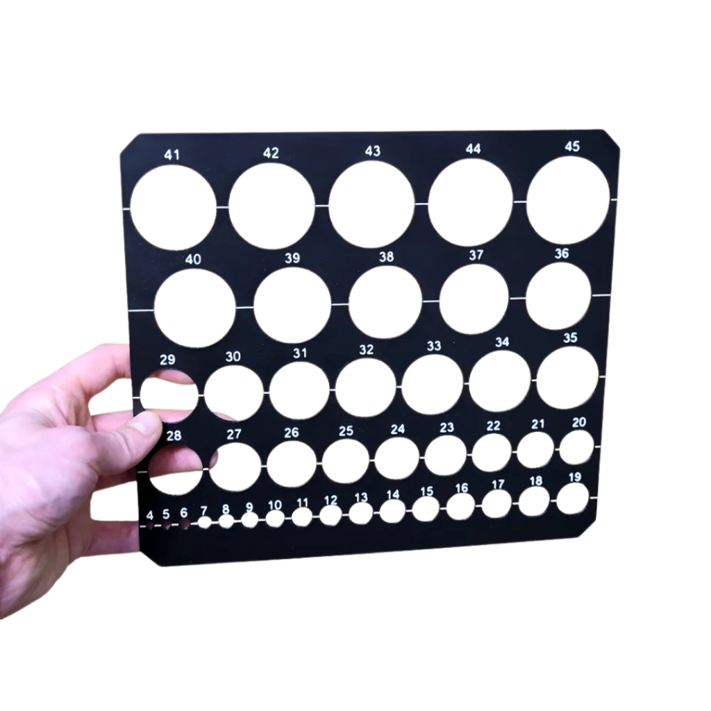 Molde de estêncil para furo circular em Oferta na Shopee