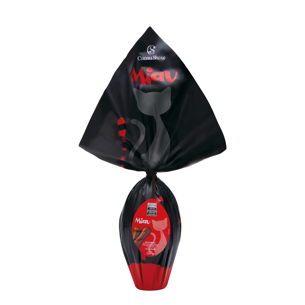 Ovo de Páscoa Cacau Show ao Leite Miau 200g Lingua de Gato Miau em Oferta na Shopee