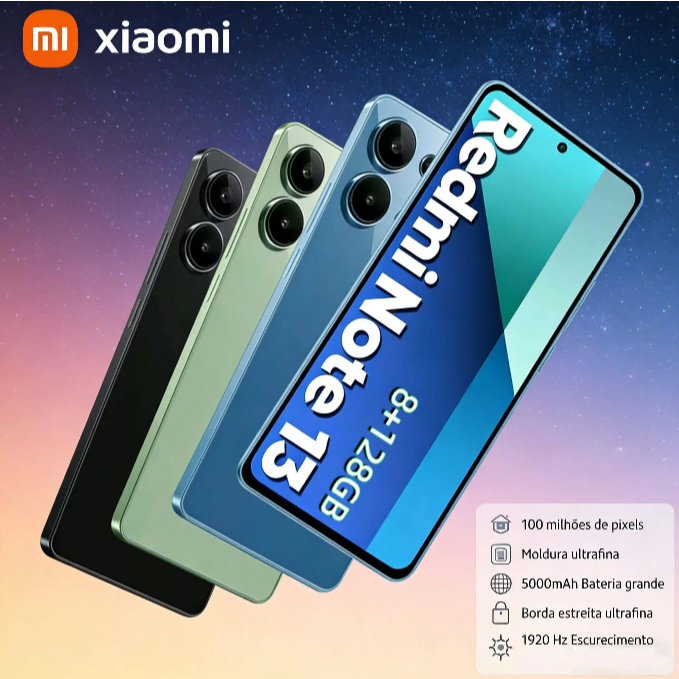 Xiaomi redmi Note 13 5G global Dual SIM Dual Standby 8GB + 128GB ROM câmera 108MP em Oferta na Shopee