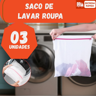 Kit Saco Lavar Roupa 30 x 40 Sacos para Lavadora Maquina Roupa Delicada Intima Tanquinho em Oferta na Shopee