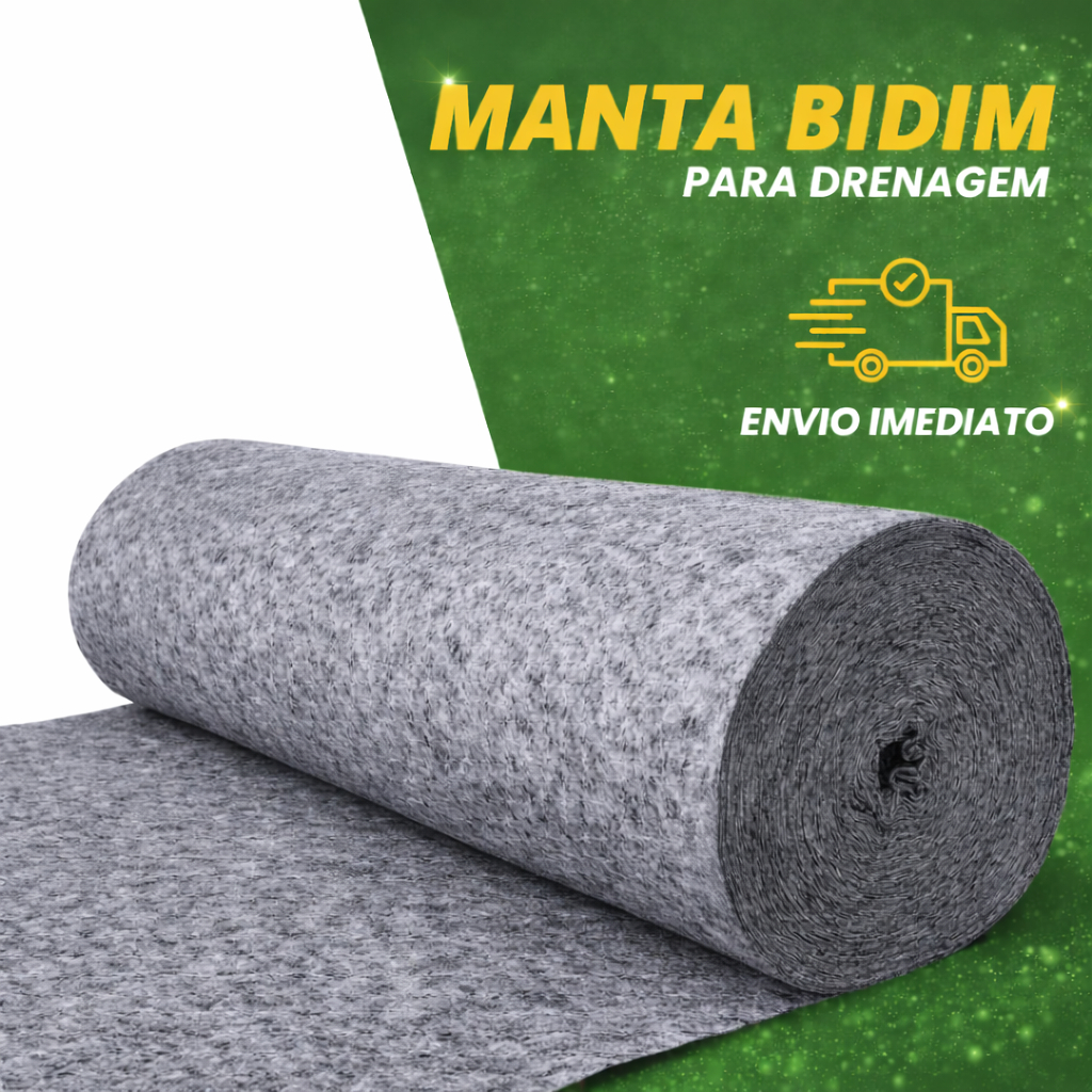Manta Geotextil Bidim para Drenagem 5m2 Para Vasos Jardineiras Jardins Drenagem Manta Geotextil Bidim para Drenagem 5m2 Para Vasos Jardineiras Jardins Drenagem