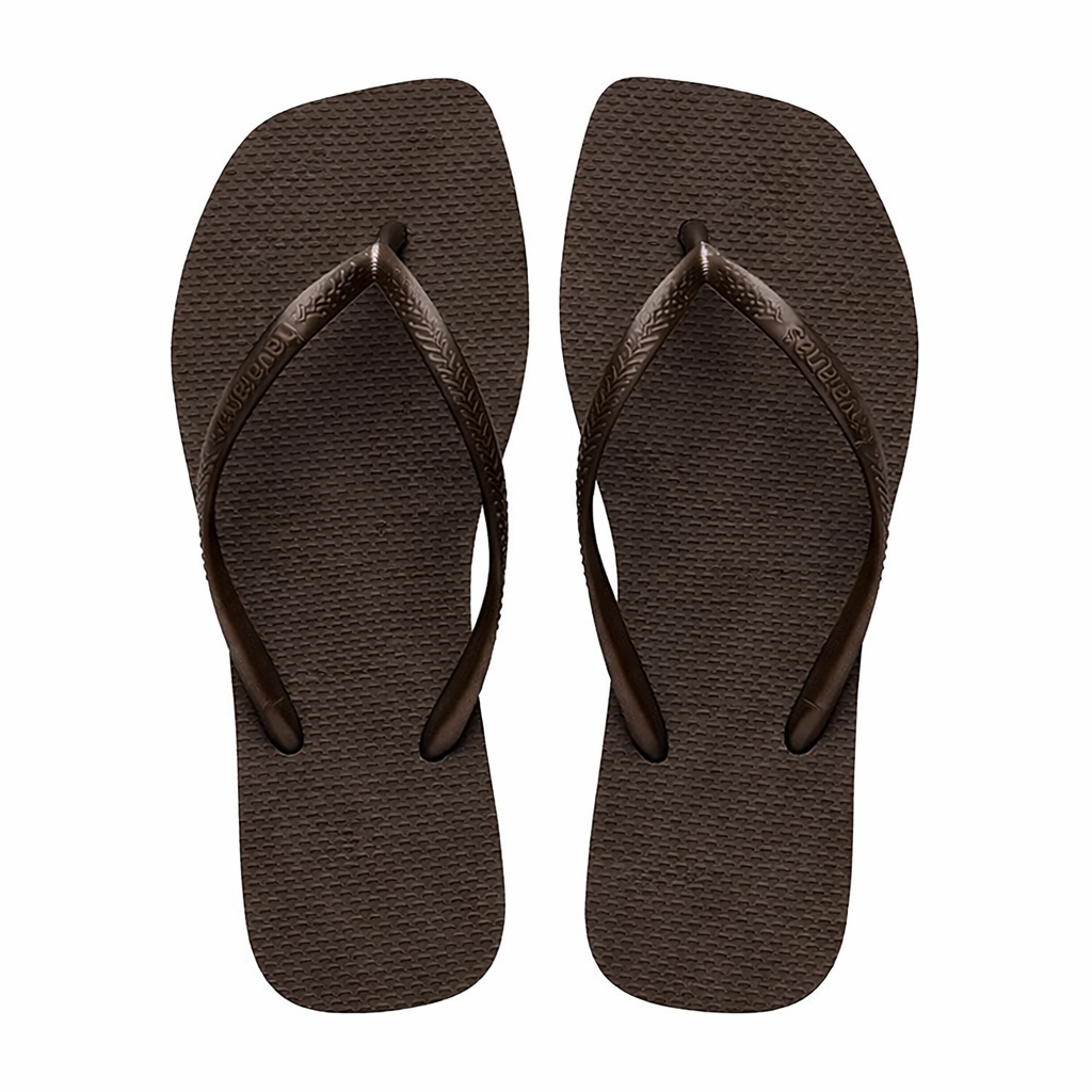 Chinelo Slim Square Chinelo Sem Estampa Bico Quadrado macio é leve em Oferta na Shopee