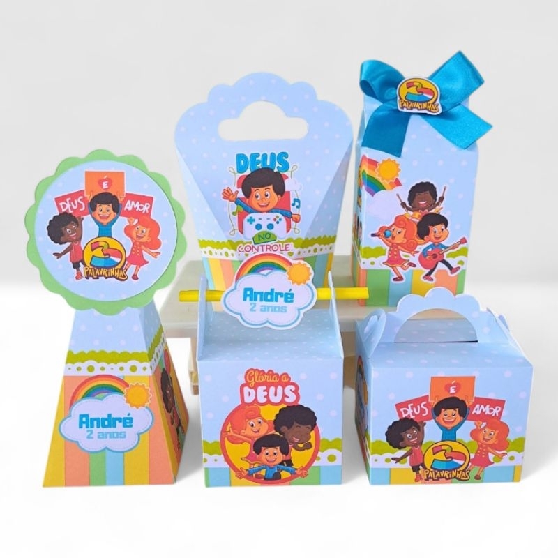 Kit Festa 3 PALAVRINHAS Personalizados PEGUE E MONTE Lembrancinhas aniversário