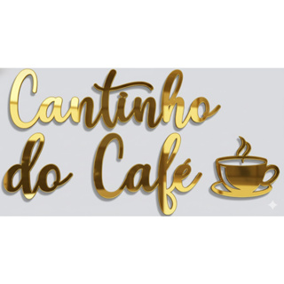 Cantinho do Café em Acrilico Espelhado em Oferta na Shopee