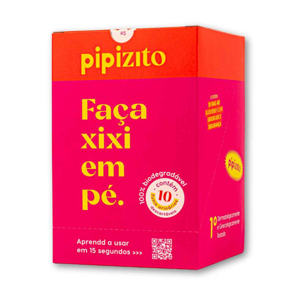 NOVO Pipizito Funil Urinário Descartável - 10 unidades